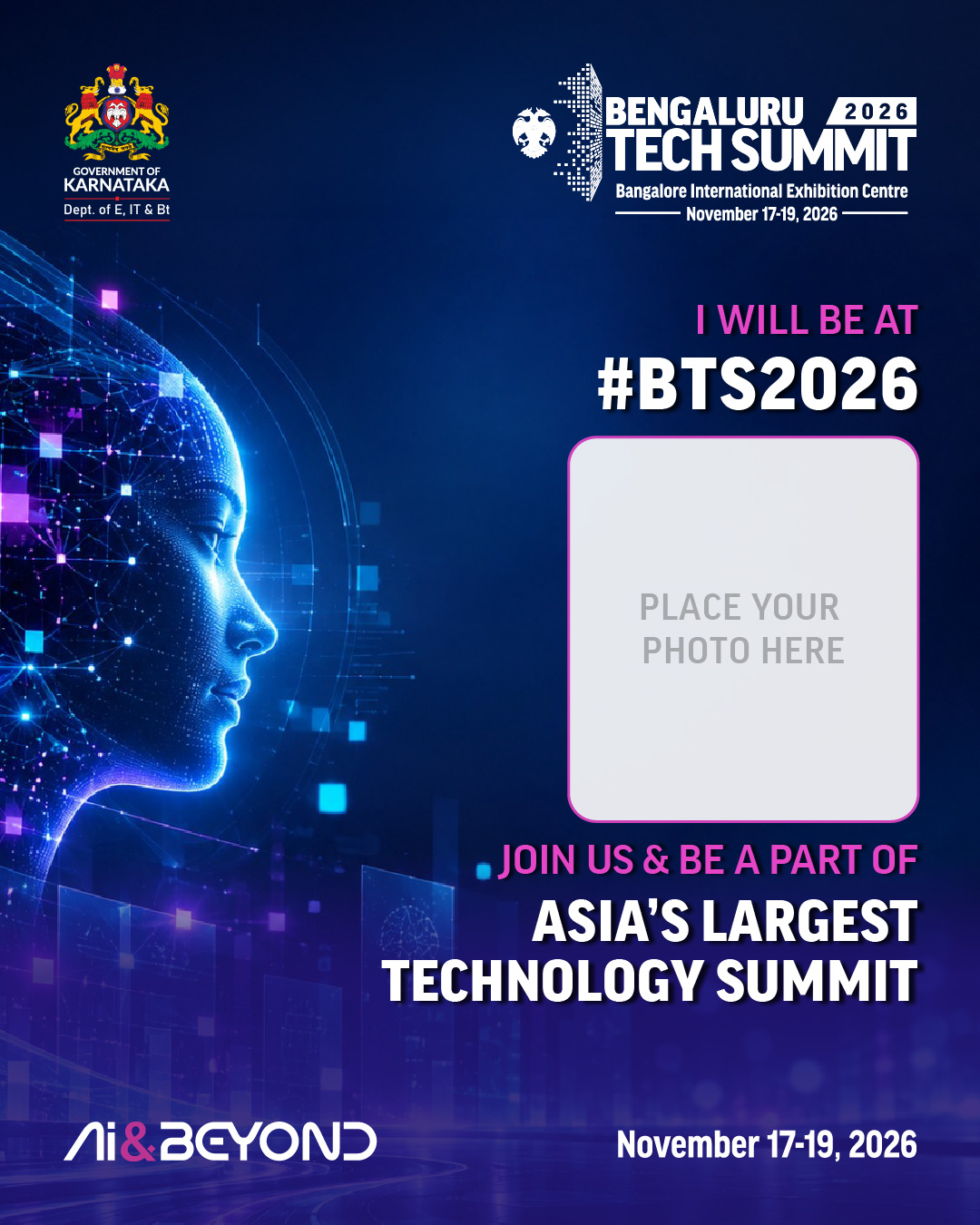 I will be at BTS 2026 social media template